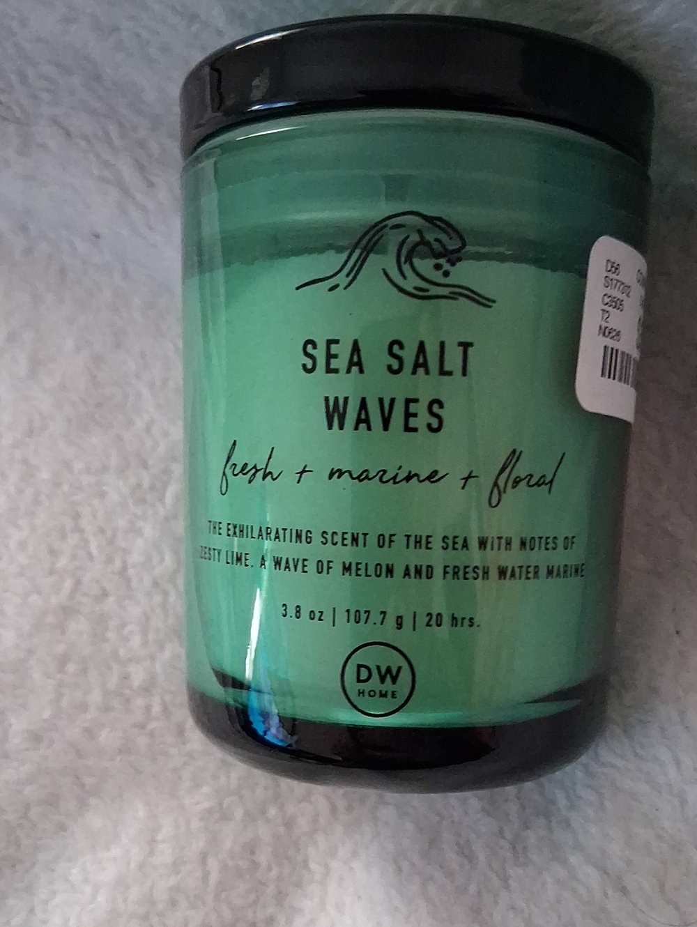 DW Home Sea Salt Waves Candle - Mint Green